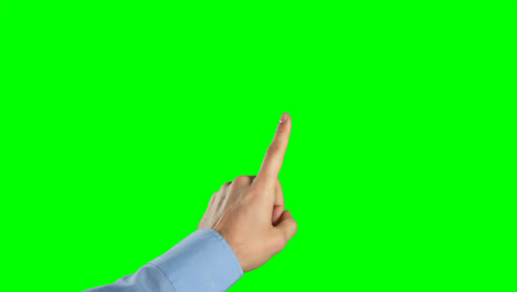 la mano de un hombre tocando la pantalla digital 4k