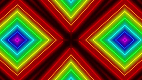neon geometric pattern illumination animation motion graphics