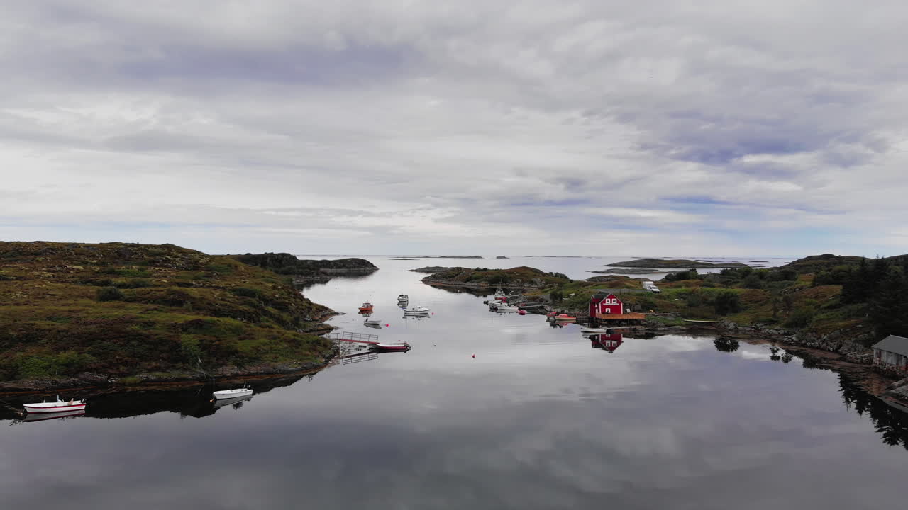 Calm waters bay in Norway