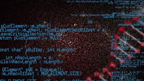 Animation-of-data-processing-over-3d-dna-strand-spinning