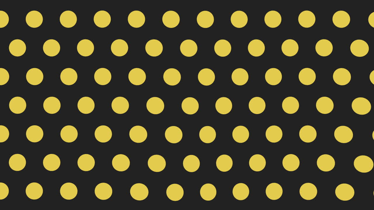 Bold and playful black and yellow polka dot pattern with unique variations