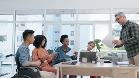 diverse team in meeting