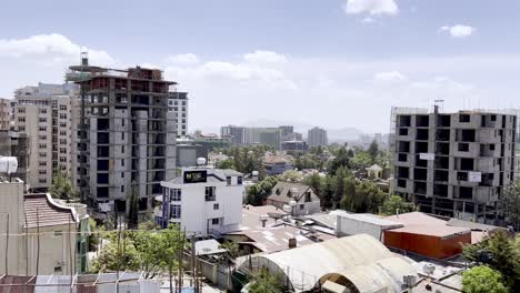 addis abeba skyline pan mediodía