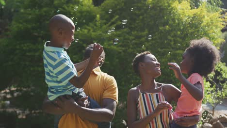 happy family spending time together