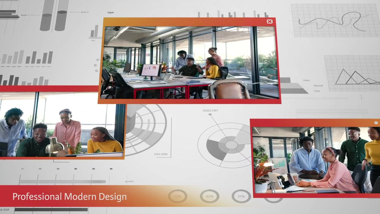 Business Data Visualization and Team Collaboration Slideshow