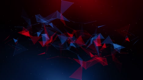 plexus abstracto de red títulos de tecnología ciencia de fondo bucle