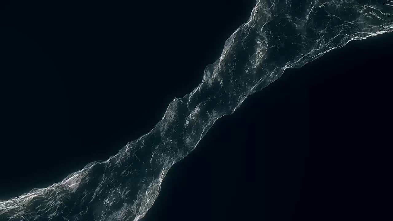 물과 같은 액체 흐름은 소용돌이 또는 토네이도로 회전합니다. 액체의 흐름은 회전하고 소용돌기를 형성합니다. 어두운 배경에서 흐르는 물의 소용돌이는 검은 배경에서 액체 순환을 합니다.