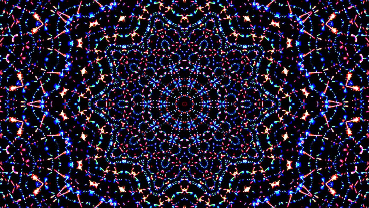 luz abstracta brillante que gobierna el color completo, caleidoscopio