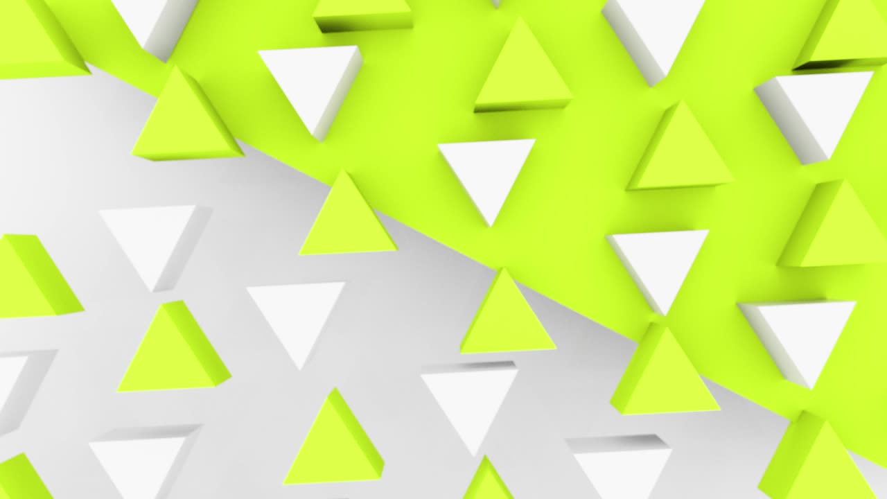 abstract 3d triángulo formas de fondo con diferentes colores. conjunto de 4k imágenes de animación de bucle.