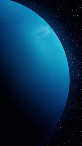 a blue planet in space