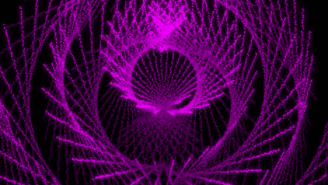 patrón de forma de punto de color rosa animación gráficos de movimiento