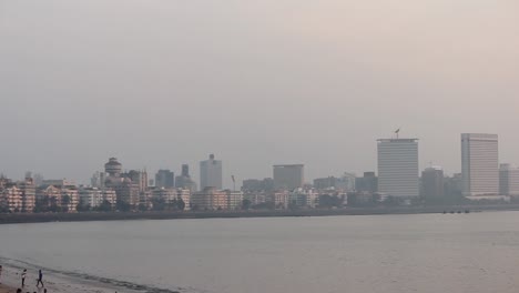 beautiful aerial view of marine drive of mumbai city long shot stock video i marine drive mumbai stock video full hd