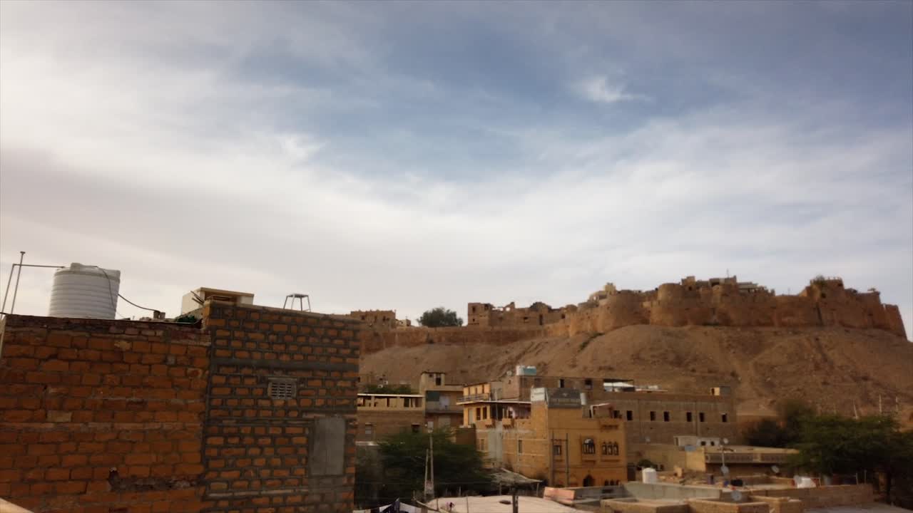 Time-lapse con controllo del movimento di Jaisalmer, Rajasthan, India