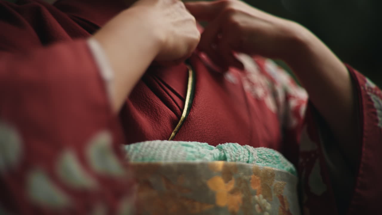 Woman Wearing a Kimono