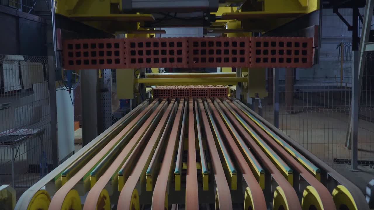 자동화 된 벽돌 생산 라인