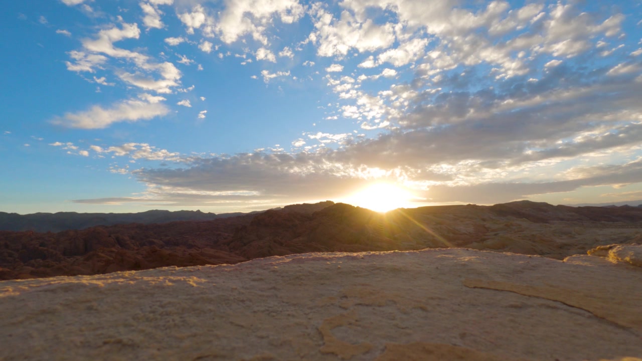Valley of fire time lapse clouds
