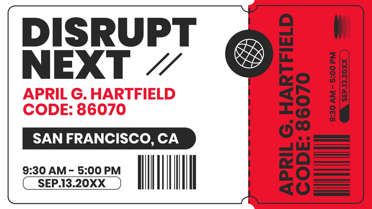 Tech Conference Ticket 03
