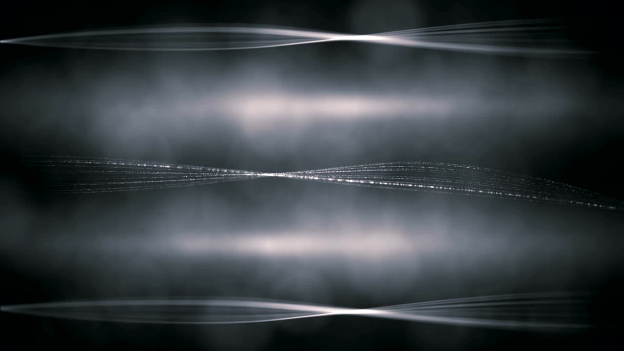 디지털 입자 파동과 보케 운동 추상적인 배경 - 루프 스 비디오