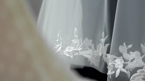 bride in the wedding dress and veil