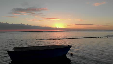 sunset at mont choisy beach