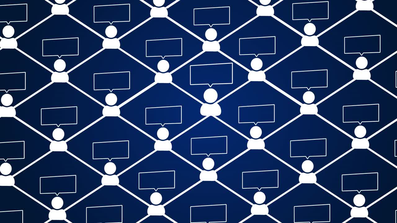 4k business connections networks social media loop background expansion community togetherness link