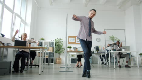 office celebration dance