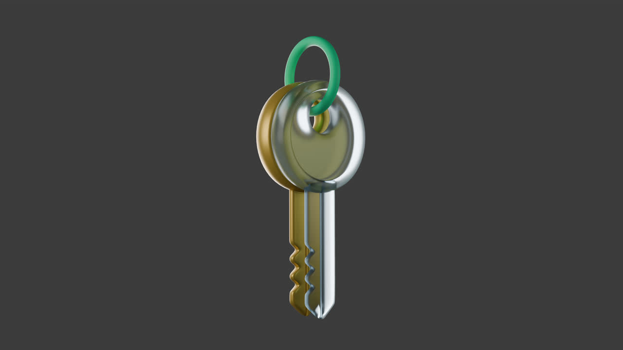 3D Rendered Key