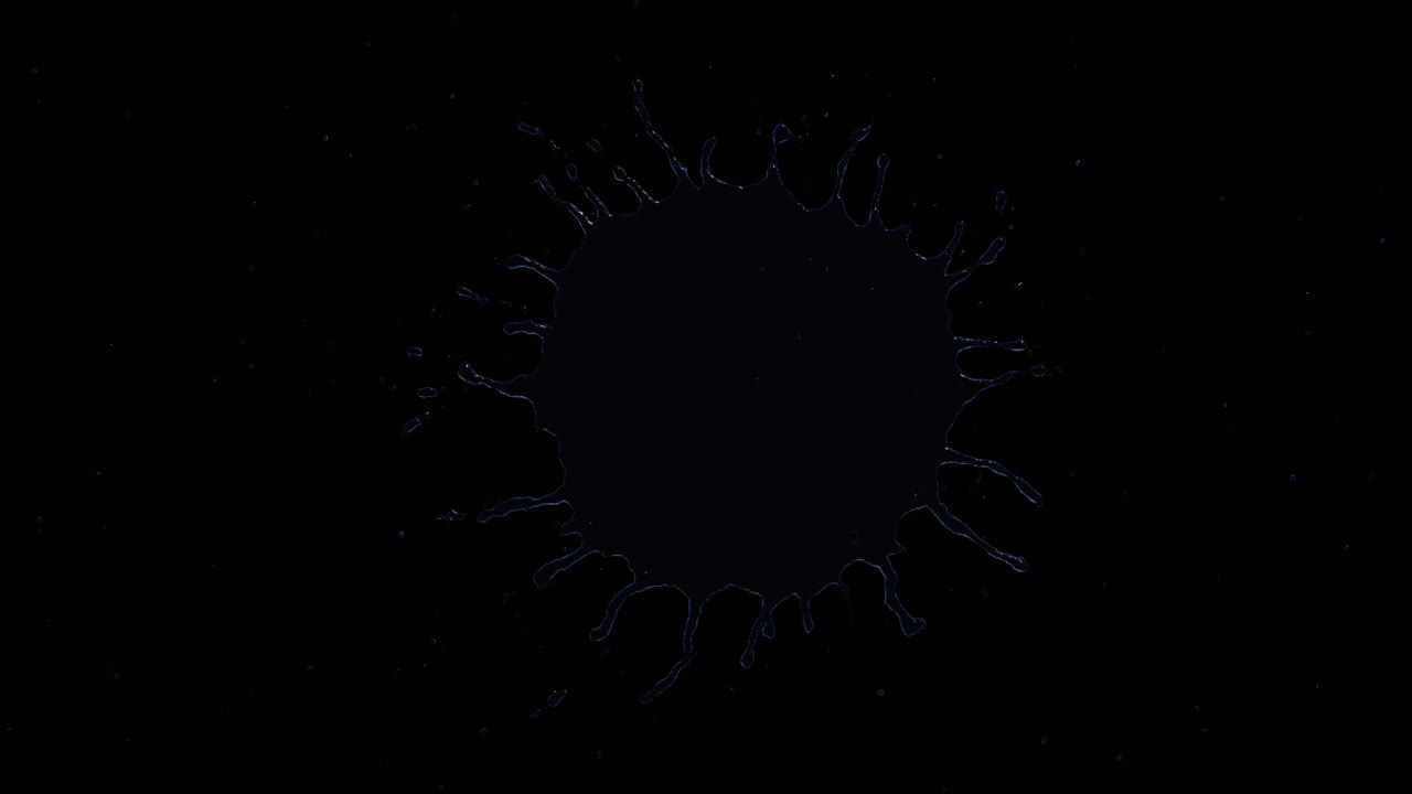 어두운 액체 스플래시