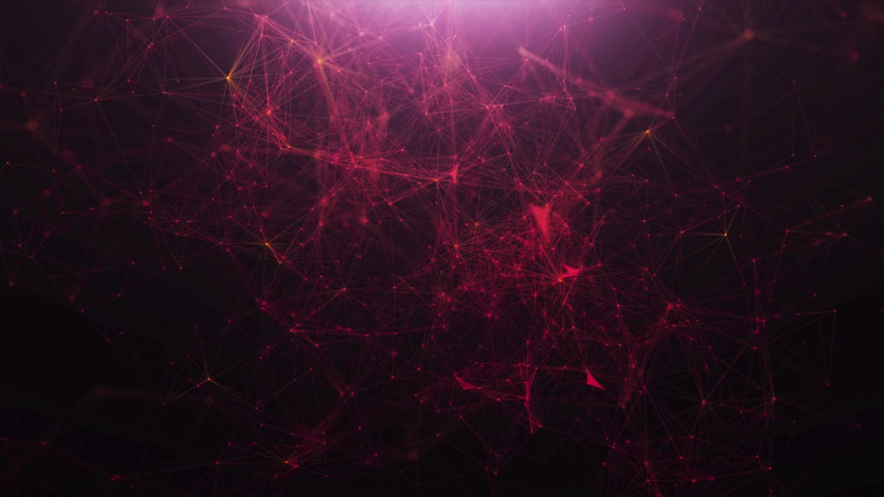 visualización abstracta de la conexión de red