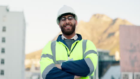 ingeniero de construcción confiado