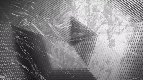 Animation-of-grey-hexagonal-surface