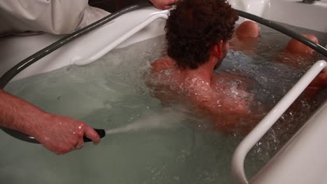 hydrotherapy session