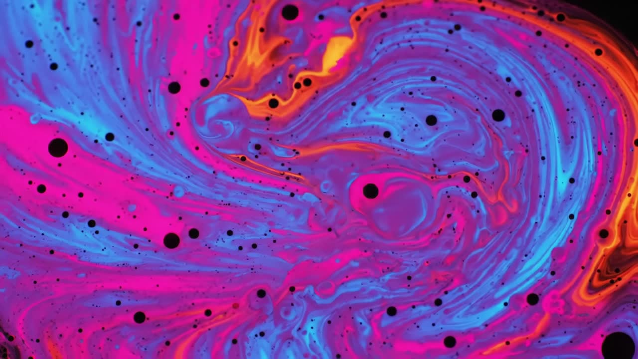 arte líquido abstracto con remolinos de color