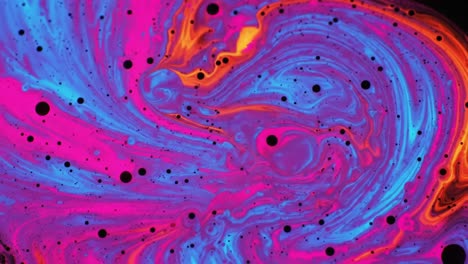 abstract liquid art with swirls of color