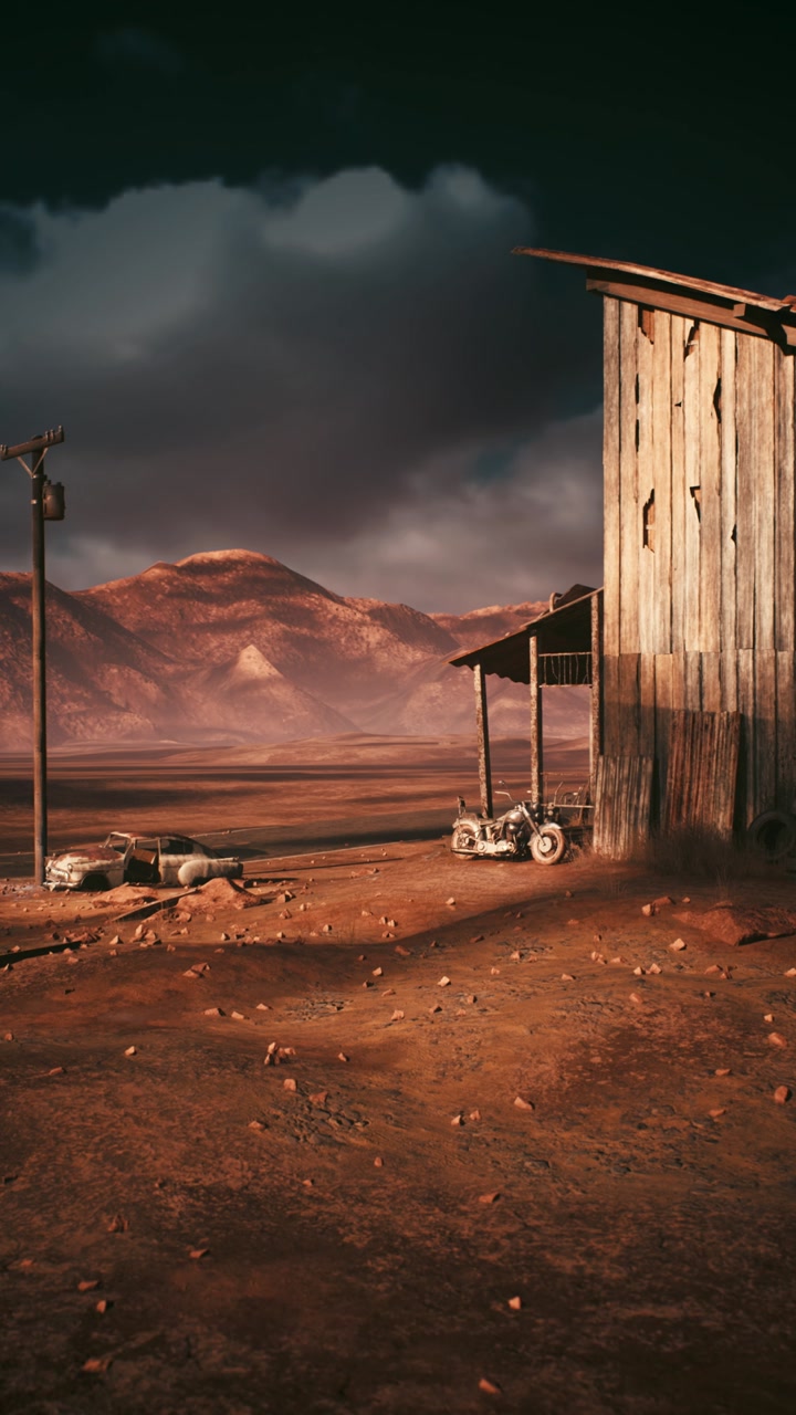 Solitary countryside setting with nostalgic and weathered elements