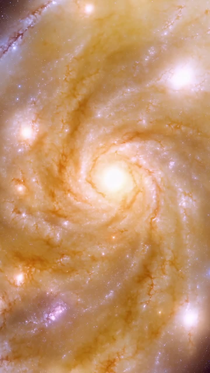 Vibrant Spiral Galaxy with Aurora and Shooting Star in Deep Space