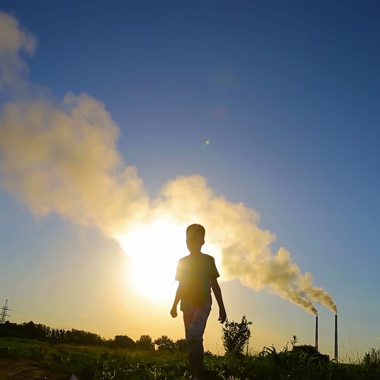 Boy Throwing Paper Plane