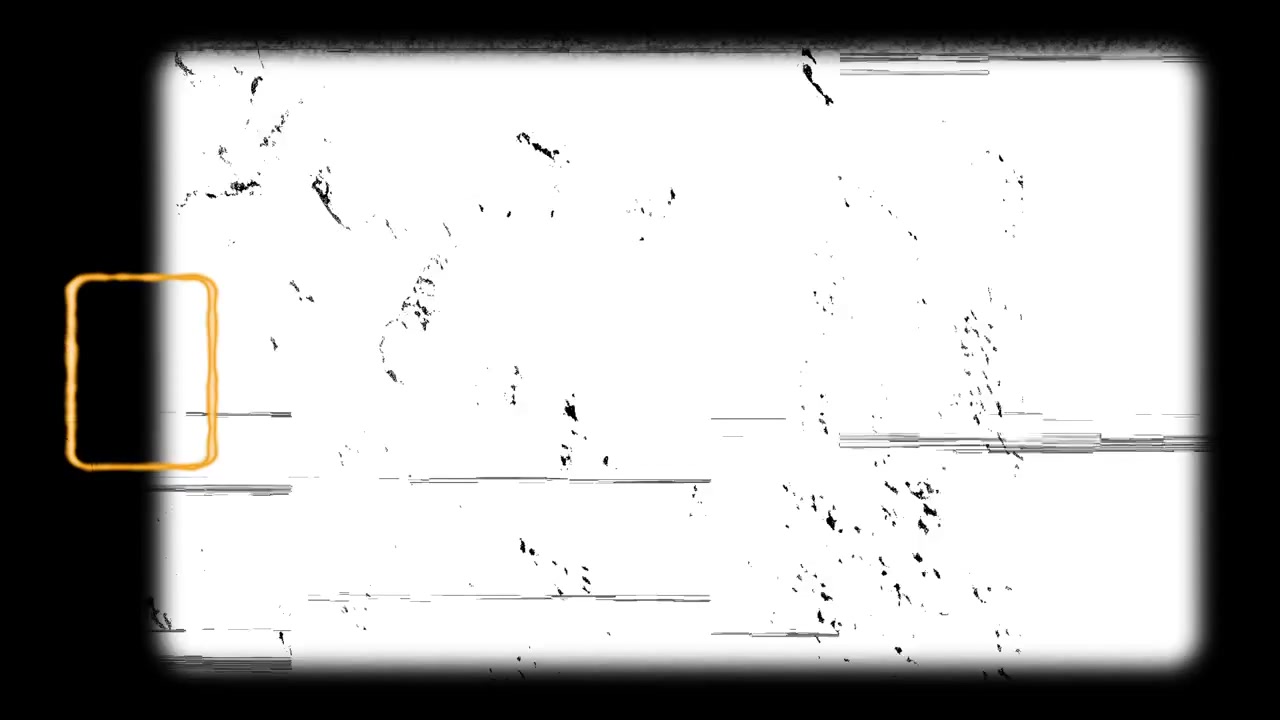 Retro Film Frame with Glitch and Analog Noise Effect