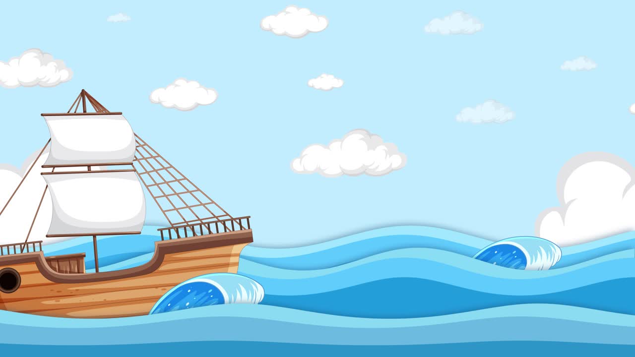 캐비 소년의 일상과 함께 항해하는 애니메이션 배입니다.