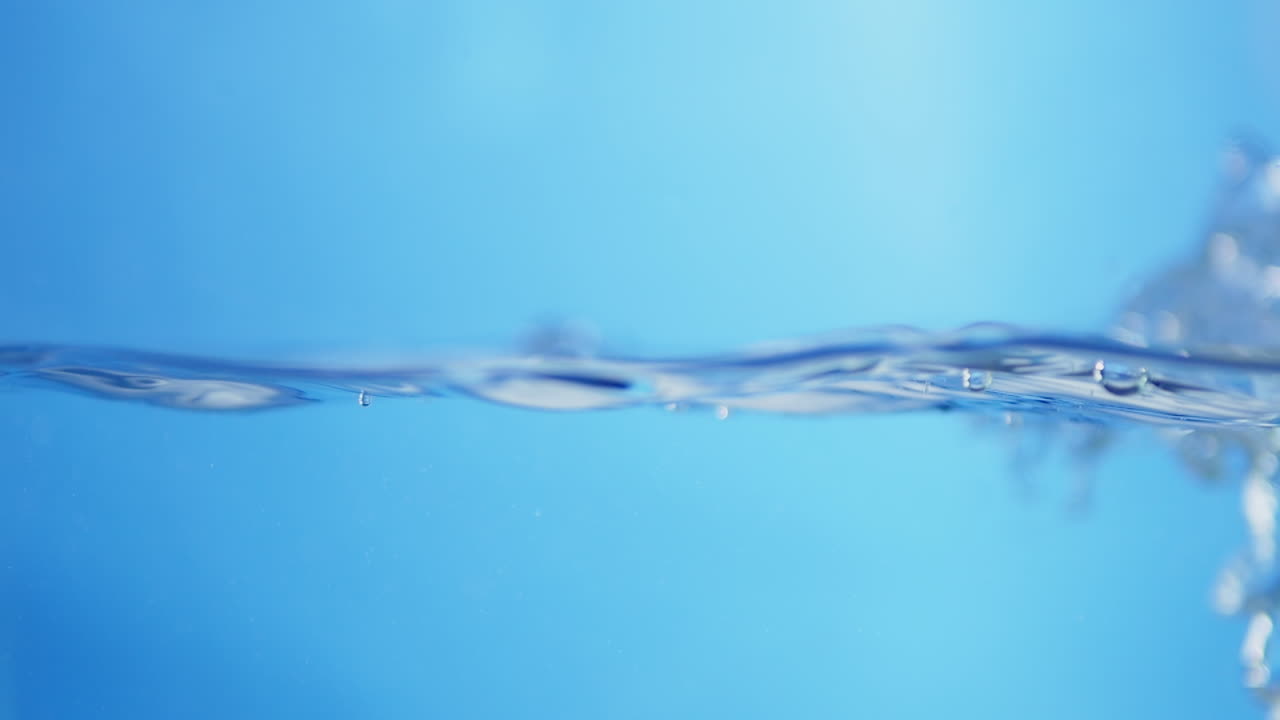 상쾌한 파란 파도