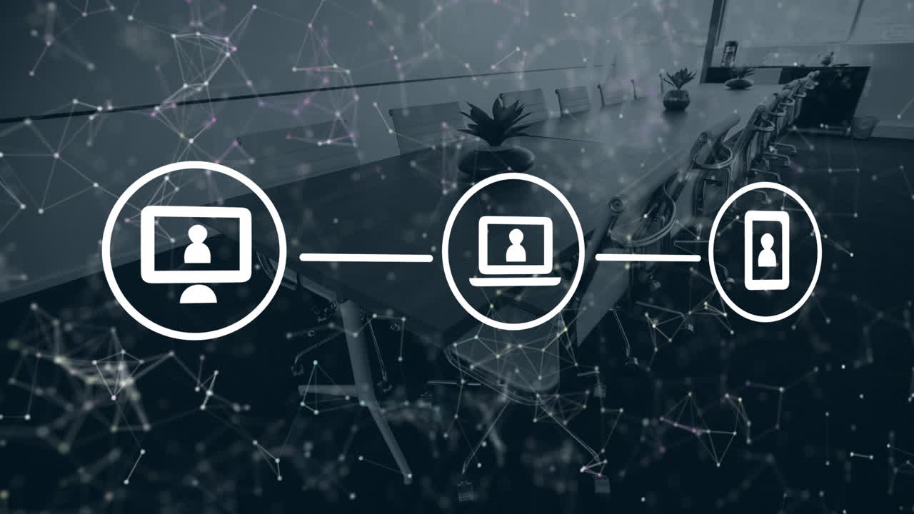 Animation of digital icons and data processing