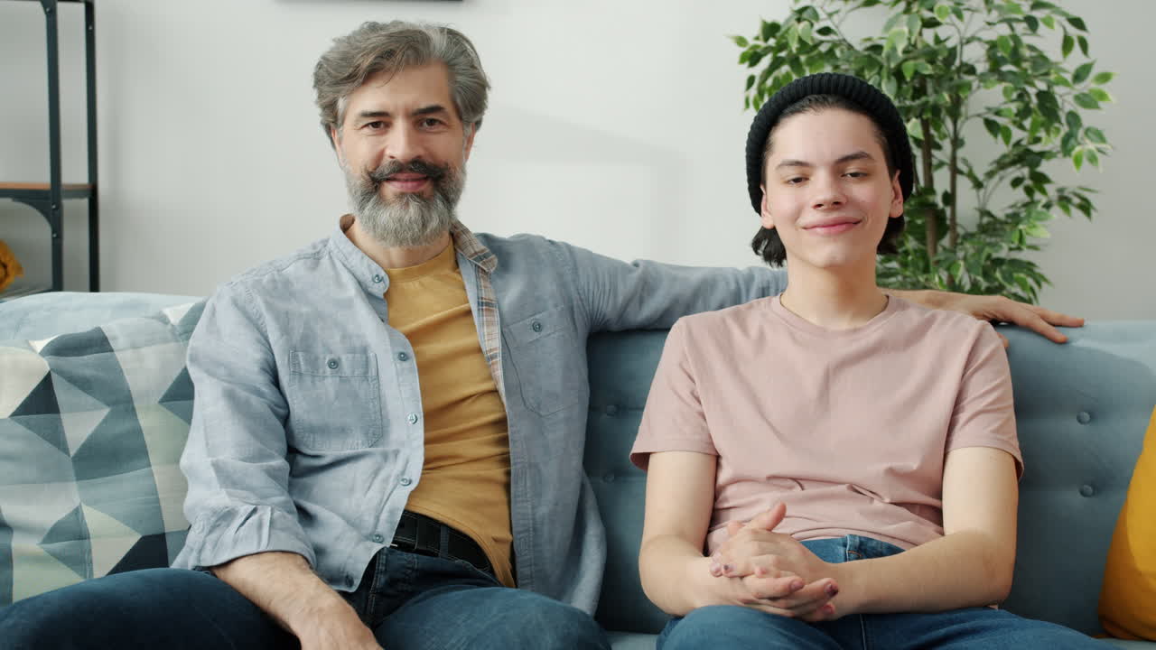 ritratto di padre e figlio