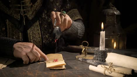 la carta de fecha del sello.