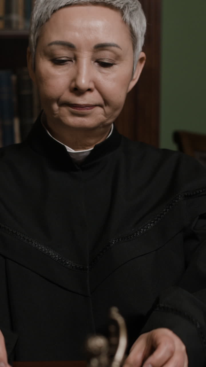 Clergywoman in a Formal Setting