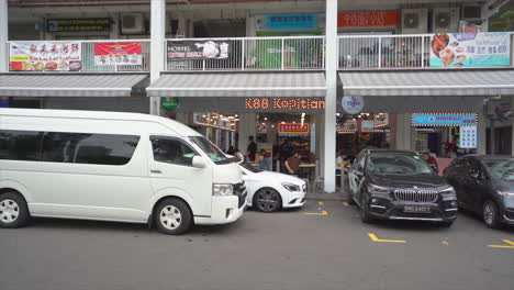 Street-Stores-Nahaufnahme-In-Singapur