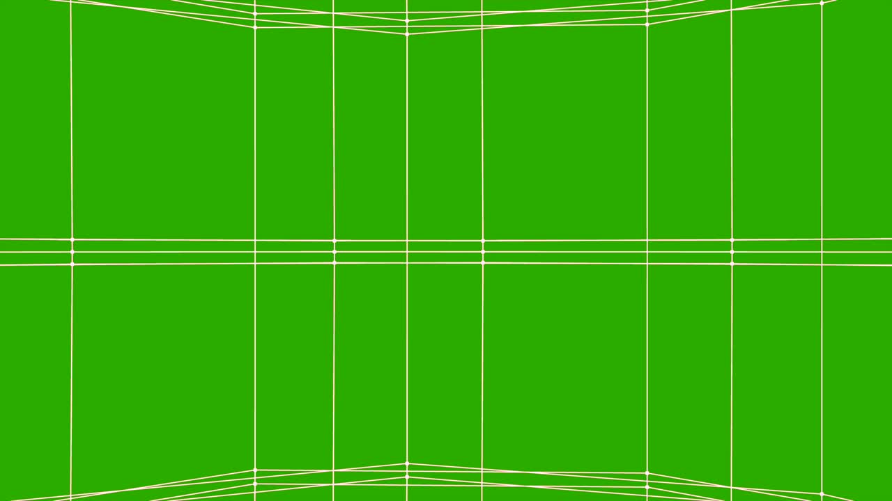 Green Background with White Grid Pattern