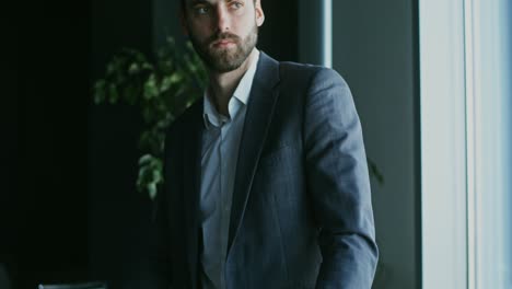 businessman in an office setting