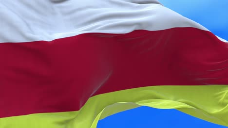 seamless loop of north ossetia–alania republic flag.