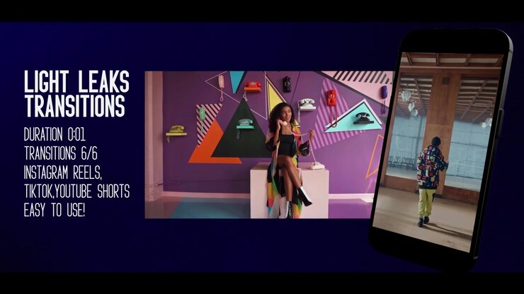 Video Editing Light Leak Transitions for Social Media Content