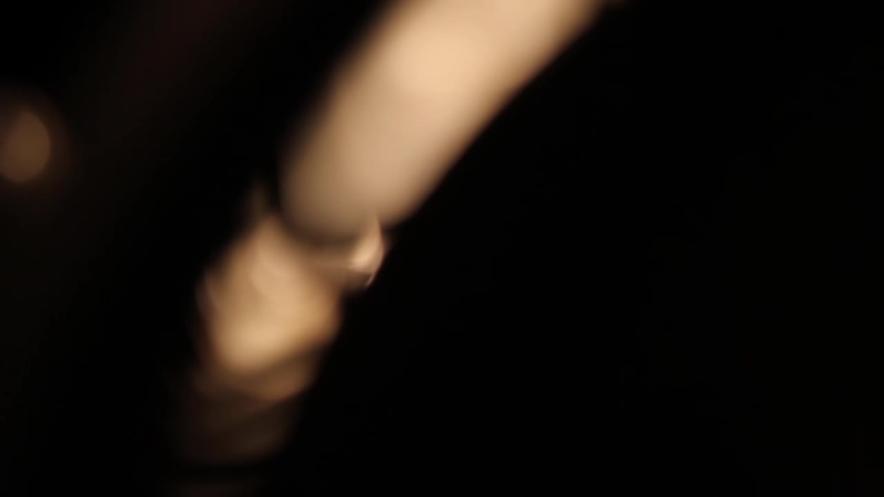 Abstract Warm Light Leaks and Bokeh Effect